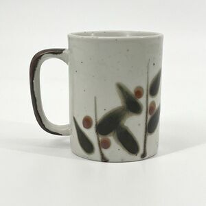 Vintage Otagiri Bittersweet Stoneware 3.75” Coffee Cup Mug Japan Berries Speckle